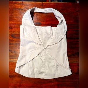 White Corset style Halter